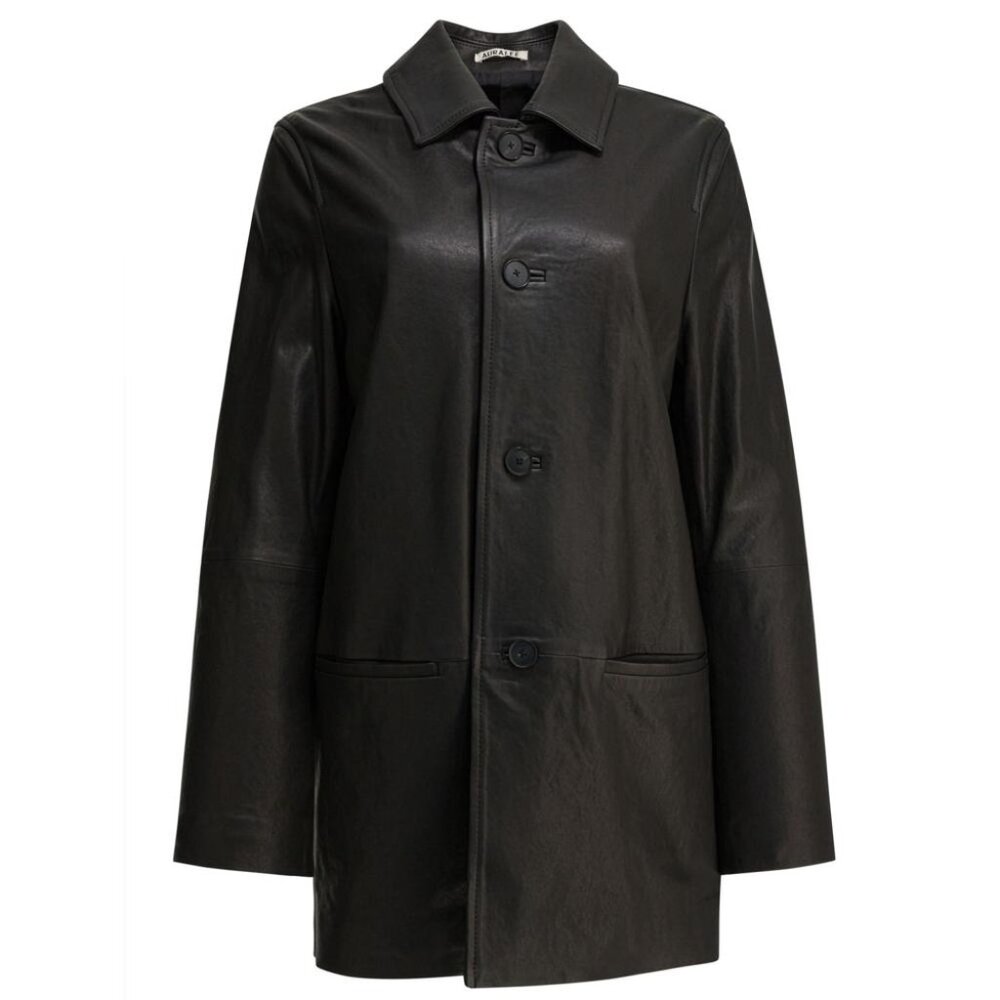 Auralee Leather Jacket Tag Size 2 Women
